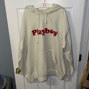 Cream color XL playboy hoodie